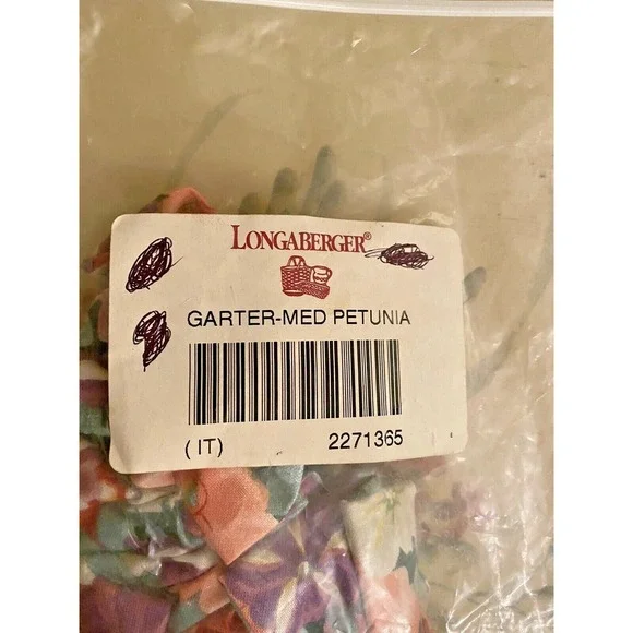 Longaberger Garter Medium Petunia #2271365 ~ New Old‎ Stock!! - Picture 5 of 5